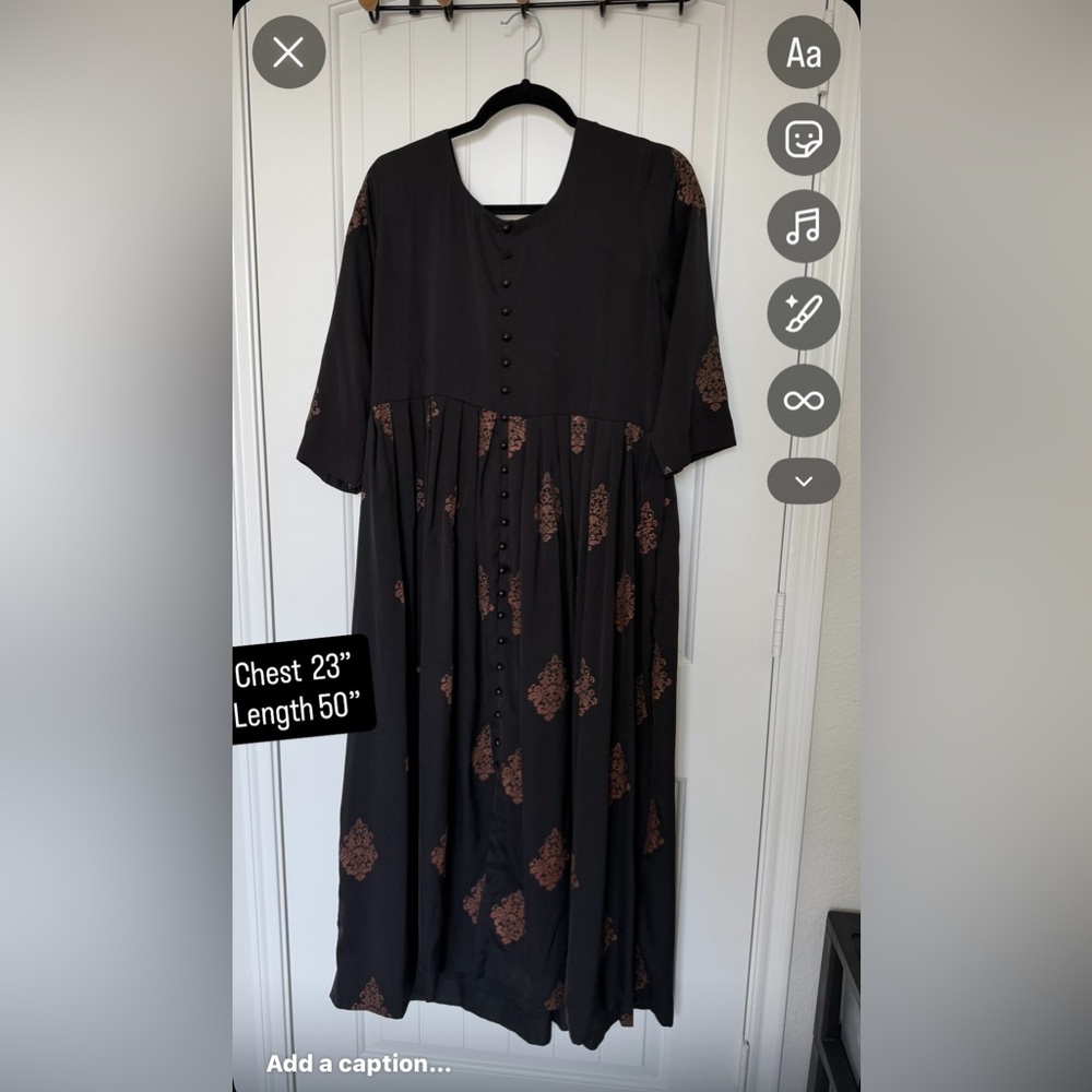 Elegant Black and Brown Women's Dress